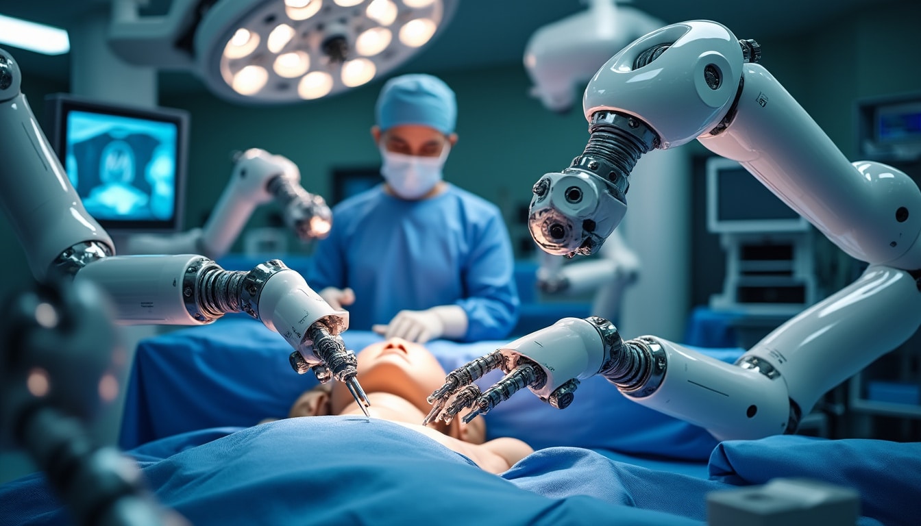 découvrez comment les bras articulés et les technologies de la robotique chirurgicale renforcent la précision des interventions médicales.